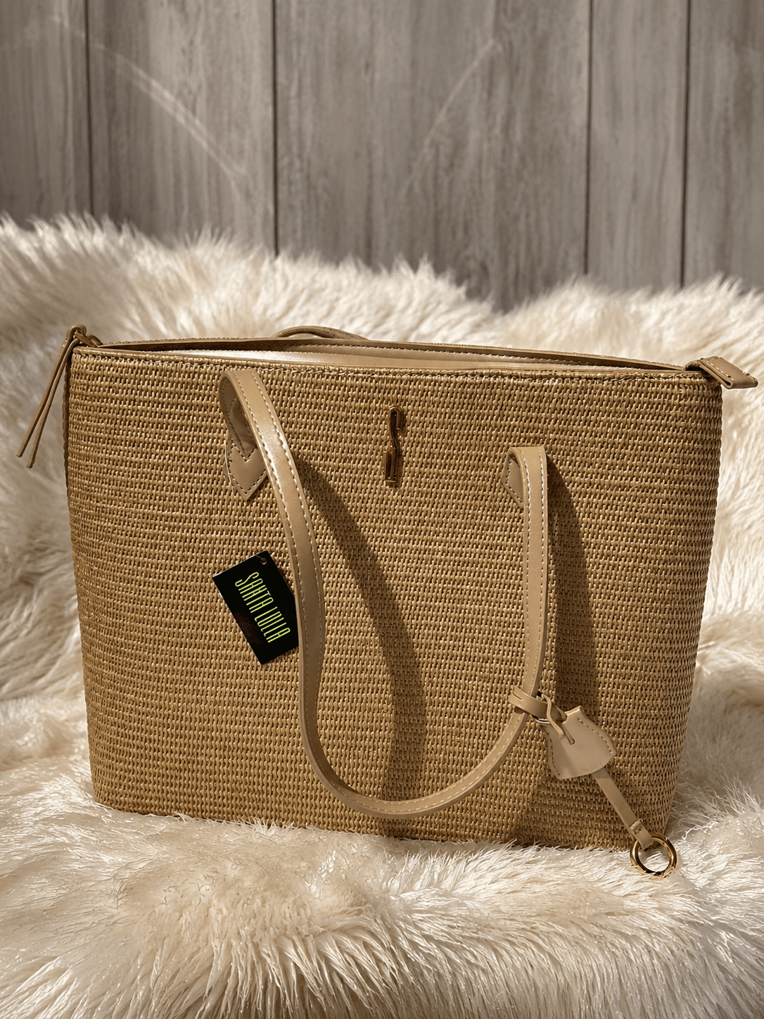 Bolsa Tramado Santa Lolla — vista lateral